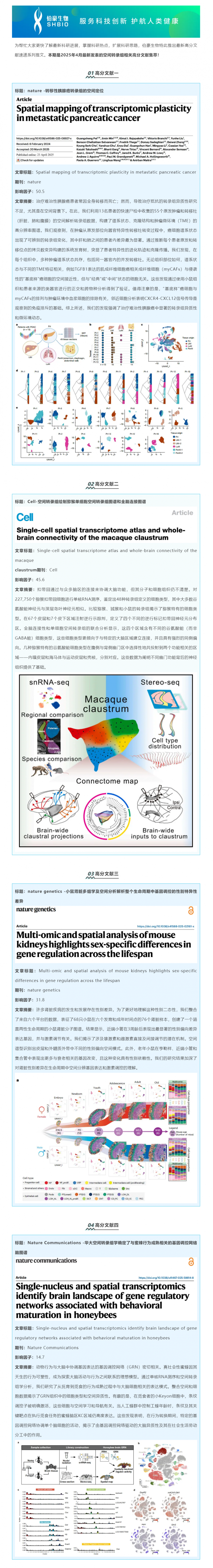 四月高分文献速递 | 空间转录组系列